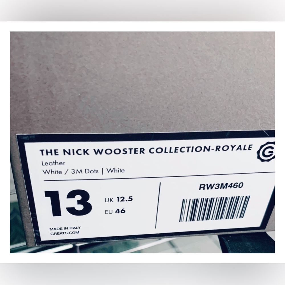 Greats Royale-The Nick Wooster Collection Limited Edition Sneakers, Size 13(46) - Picture 14 of 14
